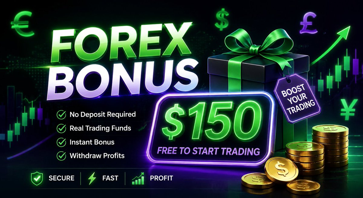 fxdailyinfo's tweet photo. $150 Forex free bonus is a special offer from some trading platforms that allows new traders to start trading, Direct Link: https://t.co/xAghqLok1a https://t.co/bfi79xUhMU