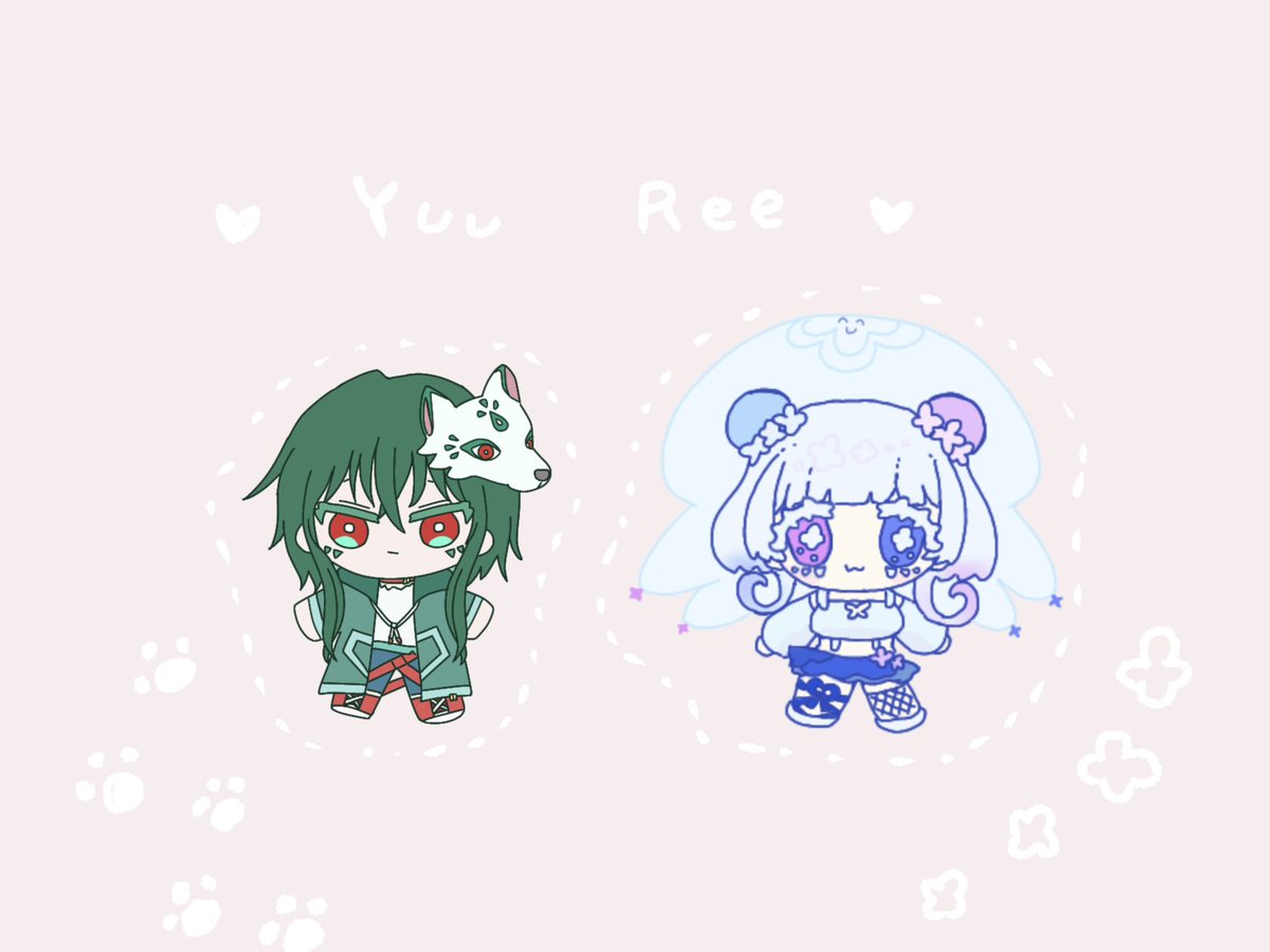 chocokun21's tweet photo. ぬいっぽ姉妹👻

#れ絵らむ  #ゆーそみの絵  #ゆーれー姉妹 https://t.co/ghTXx0BRfe