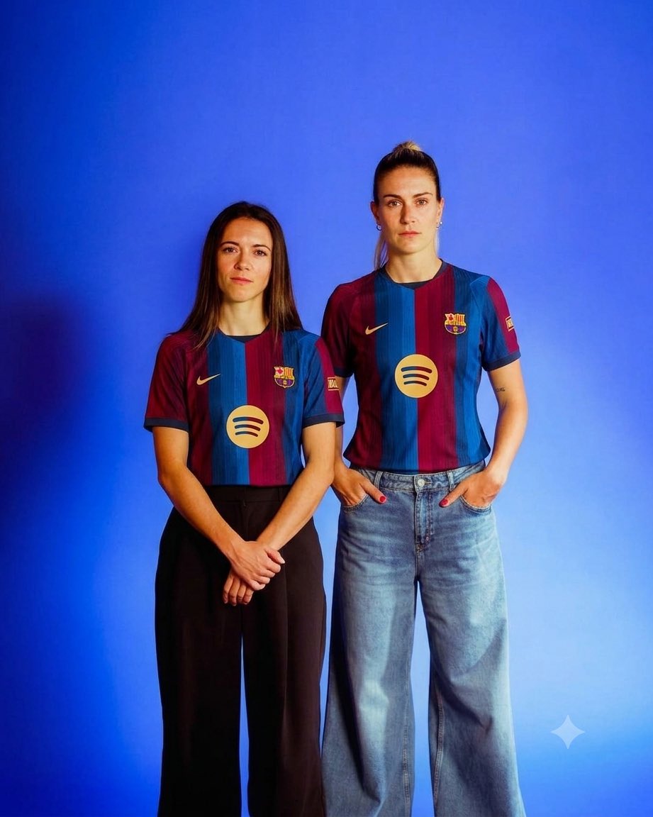 zsfknr7's tweet photo. 💙❤️ Alexia Putellas &amp; Aitana Bonmati in FC Barcelona’s home kit for the 2026/27 season. https://t.co/myRDngjUis