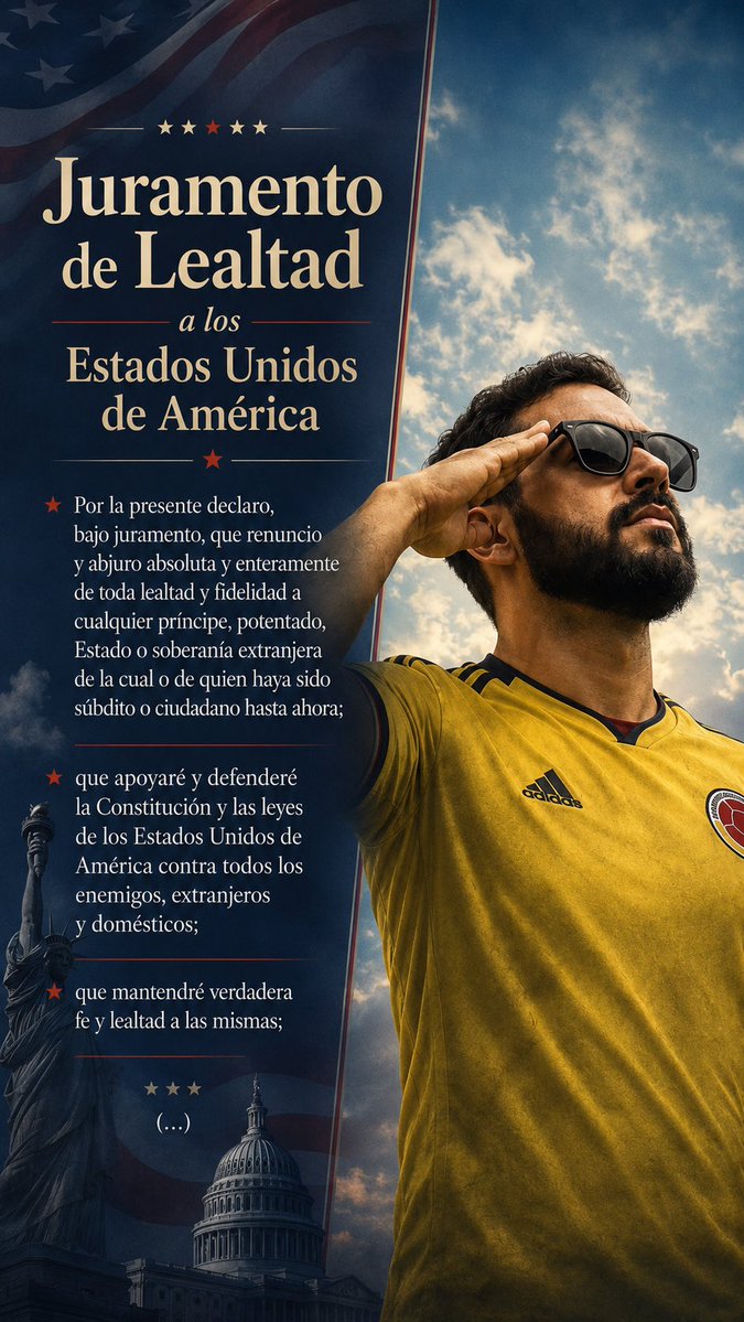 yuly960's tweet photo. @papoaminCD Entonces como democrata  Hay que aceptar un  presidente que juró ser fiel a otro país,  si está firme por Colombia que renuncié a la otra ciudadania, creo que el mismo Trump nos daría la razón , el patriotismo va delante siempre https://t.co/ltwyaYnCwj