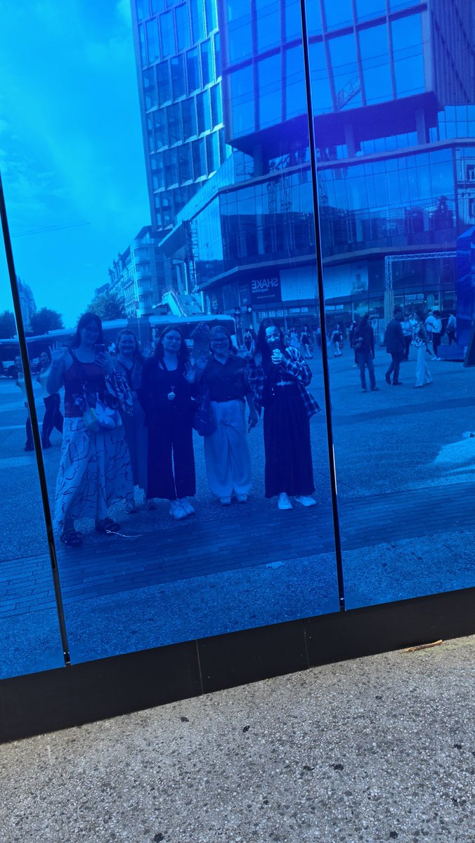Aknelll's tweet photo. Pre-concert namjooning in Brussels 🫶💜 ARMYs everywhere 🥰 https://t.co/6Duy0WtM10