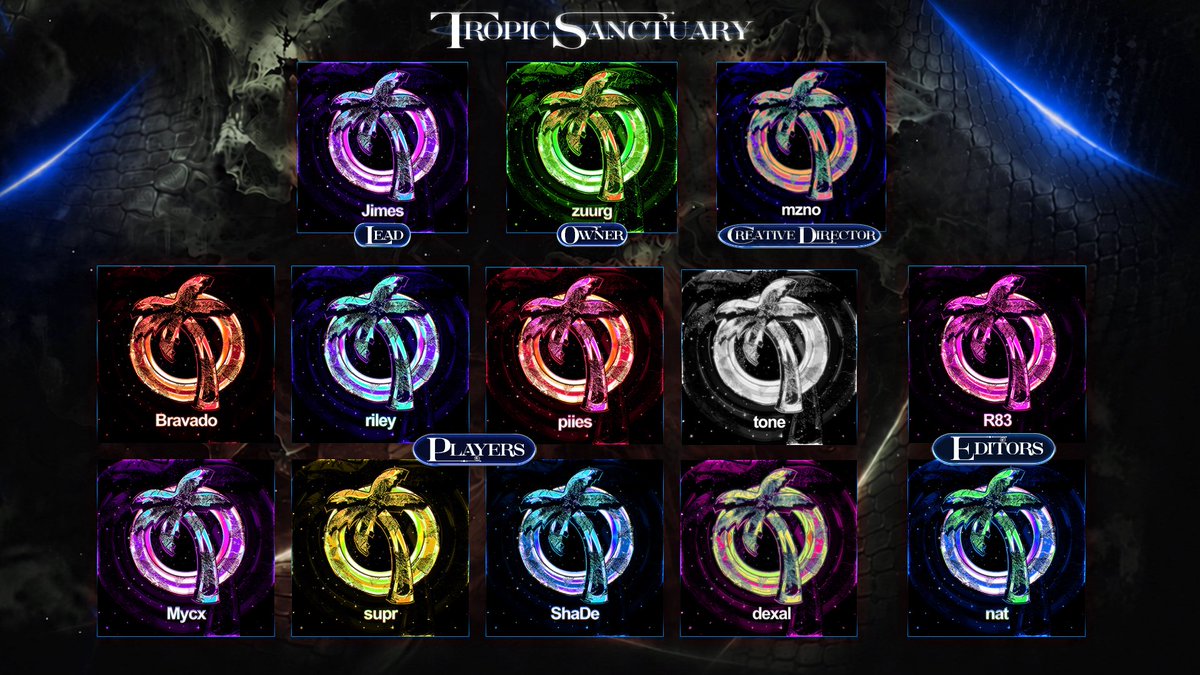 TropicSanctuary's tweet photo. Welcome The Newest members of Tropic

@Zuurgs          🌴
@jimezo           🌴
@yMzno          🌴
@Bravzdo       🌴
@ballhogriley🌴
@sliemcer      🌴
@OGSPK        🌴
@sxperixr       🌴
@itsShaDe_   🌴
@TropicDexal🌴
@CalmLuhR83🌴
@natvisuals_  🌴

#TropicSZN🌴 https://t.co/kacjGO07Yb