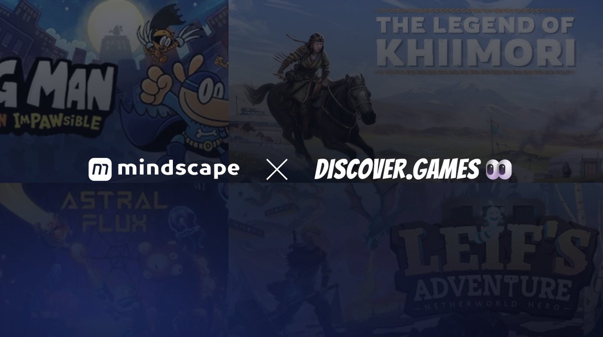 discovergamess's tweet photo. Discover Games is excited to partner with
@MindscapeGames
#TheLegendOfKhiimori #DogMan #Windstorm #AstralFlux https://t.co/zzf6b8oKD6