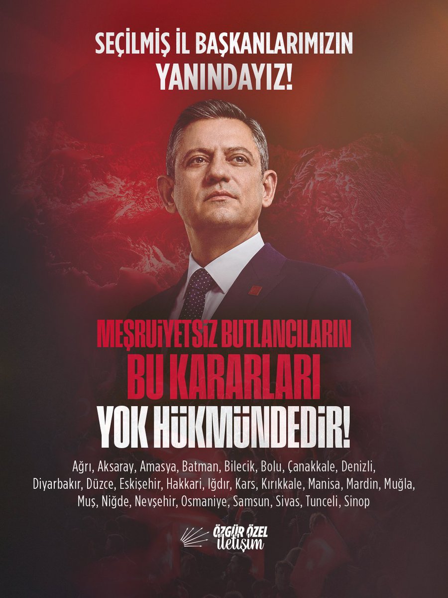 gizemozcanchp's tweet photo. Seçilmiş il başkanlarımızın yanındayız. https://t.co/soNVfe7wBn