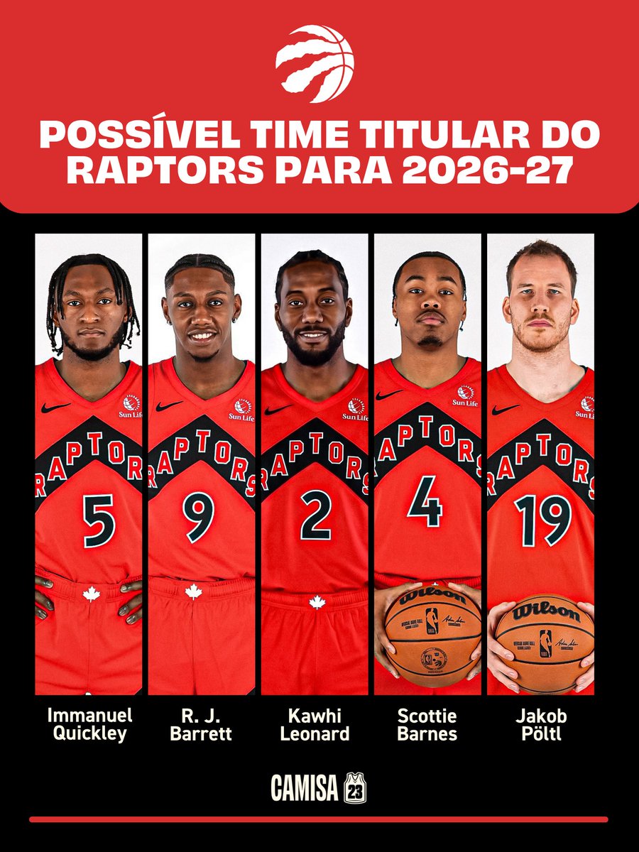 camisa_23's tweet photo. O NOVO TORONTO RAPTORS!!! 😱🔥

Esse time pode ser campeão da NBA? https://t.co/Lbt2hYt6cR