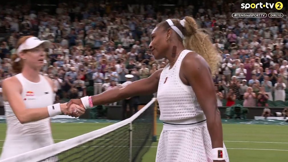 josemorgado's tweet photo. Maya Joint defeats Serena Williams in some dramatic fashion on Centre Court 6-3, 6-7(6), 6-3 to reach the 2nd round at #Wimbledon. 

That's her first tour-level win since january.

Pretty impressive effort from both players considering the circumstances. 

This was FUN! https://t.co/RkTBCOLyw5