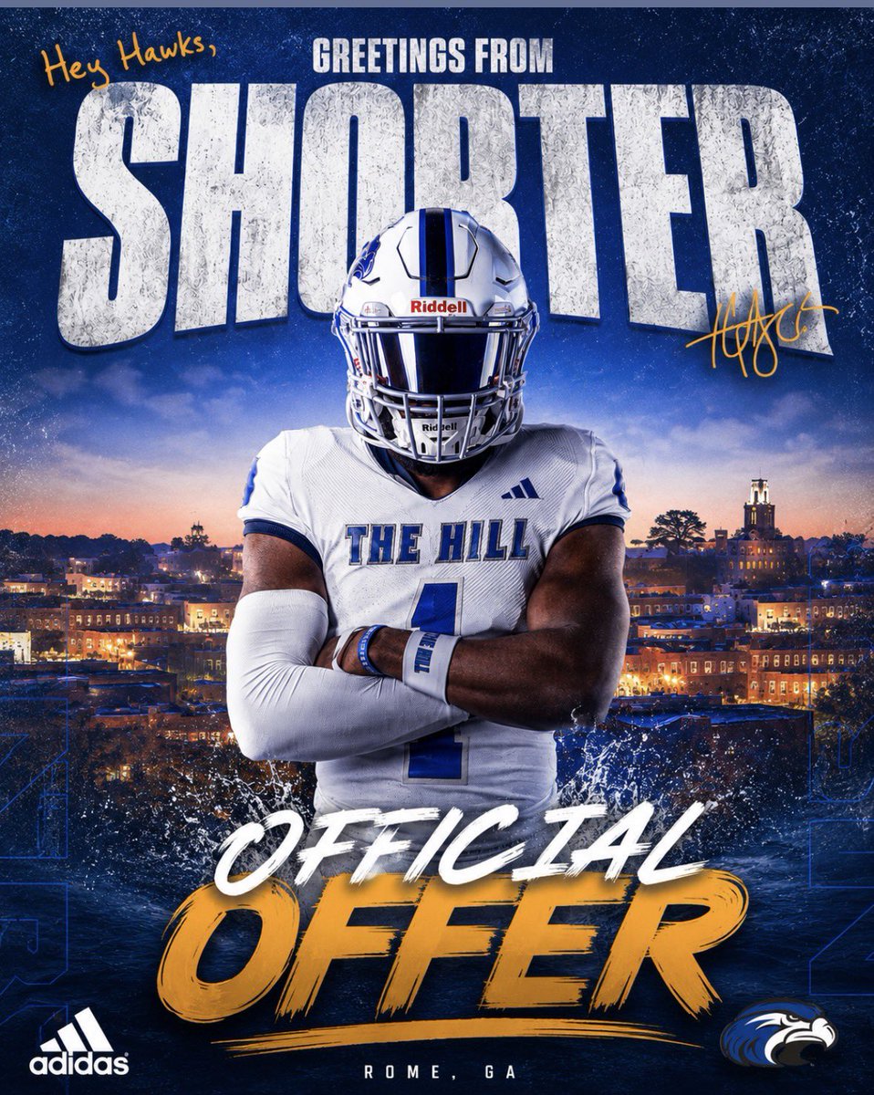 MauriceSwoope's tweet photo. After a great conversation with @JoeBrewton1 I am extremely blessed to receive an offer from @Shorter_FB !!! 🟦⬜️⬛️
@RecruitMcintosh 
@benmoore247 
@chowan6464 
@CoachJBlack 
@RecruitGeorgia 
@247recruiting https://t.co/04D5JzXI1q