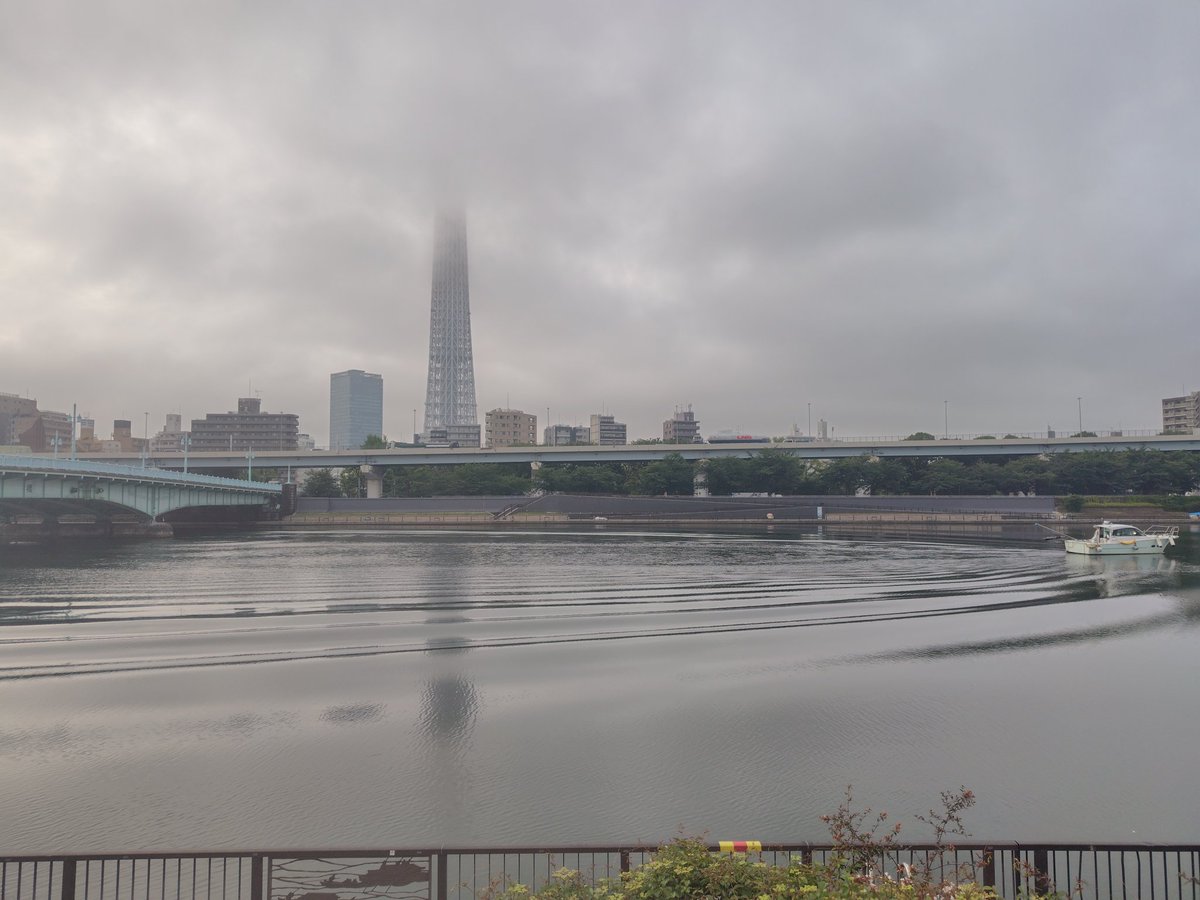 malce0000's tweet photo. 2026.07.01
東京スカイツリーは今朝も雲の中 https://t.co/1I83PeJJja