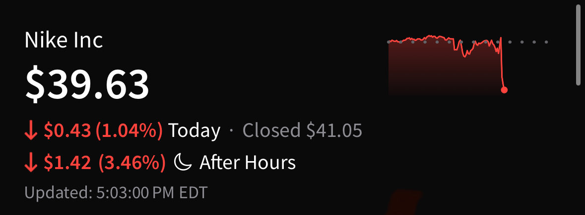 trackdips's tweet photo. Poor $nike can’t catch a break. https://t.co/KQhDnzLgiJ