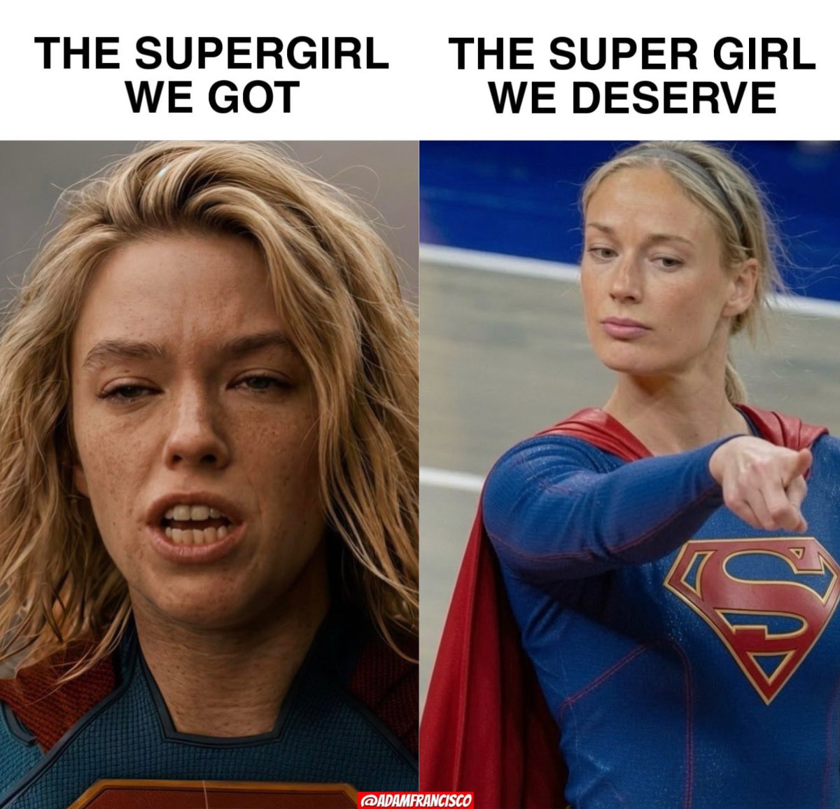 adamfrancisco_'s tweet photo. Supergirl vs Super girl Sophie Cunningham https://t.co/soYVEgYxr0