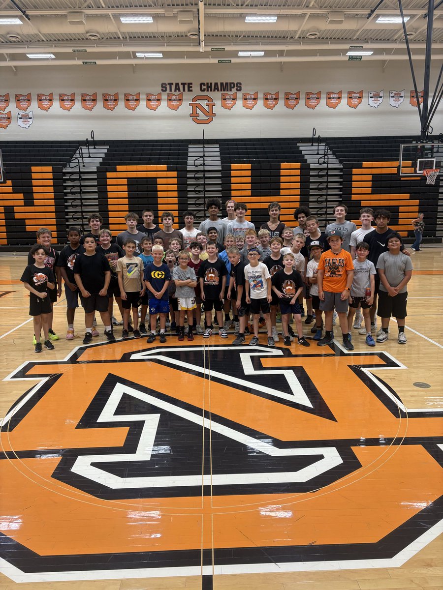 NOBoysBball's tweet photo. Great last day of combined basketball and football camp! Kids got a lot better at both! @NOFBpersist https://t.co/DRRlJU7SFm