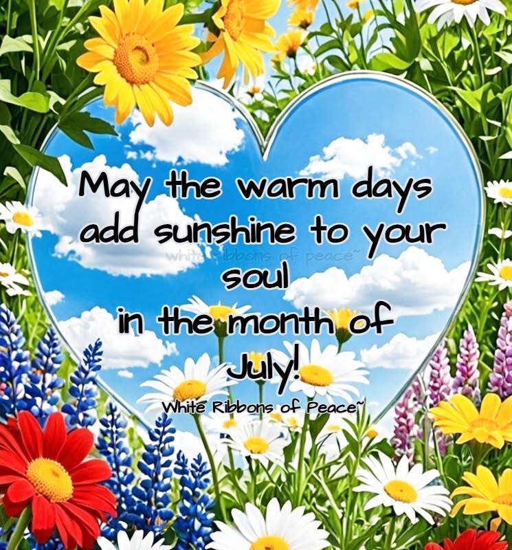 LifeWithJohn's tweet photo. Hello, July!
May this brand new month bring you lots of love, good health, happiness, and peace. With summer in full swing and outdoor activities galore, may we all stay safe as well. 🌻⛱️🌞 https://t.co/UQh5byEXOq