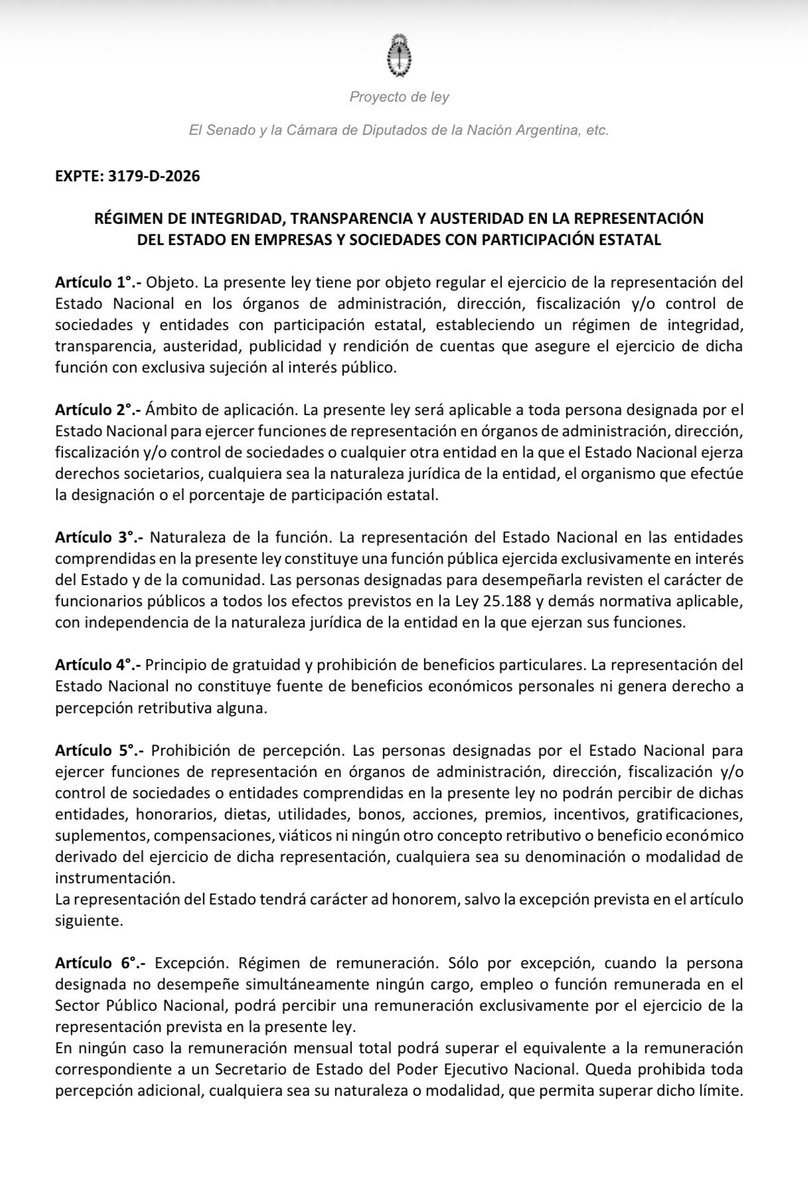 EstebanPaulon's tweet photo. ¿ADORNI A YPF? 🤔
UN FRENO AL CURRO DE LAS SILLAS MILLONARIAS 

Ante el debate por las “sillas millonarias” en YPF y otras empresas estatales, presenté un proyecto para prohibir el cobro de honorarios, viáticos o gastos de representación a funcionarios designados en representación del Estado frente a empresas públicas y privadas.
La defensa de los intereses públicos no puede ser excusa para embolsar fortunas o privilegios.