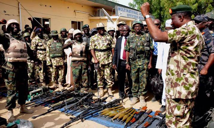 HarmlessHQ's tweet photo. "Are you expecting the Commander-in-chief to put on Khaki?"

Goodluck didn't just put on khaki. He was at the frontline, gave direct orders, motivated the troops and kept the morale high. https://t.co/EnInGwUuIu