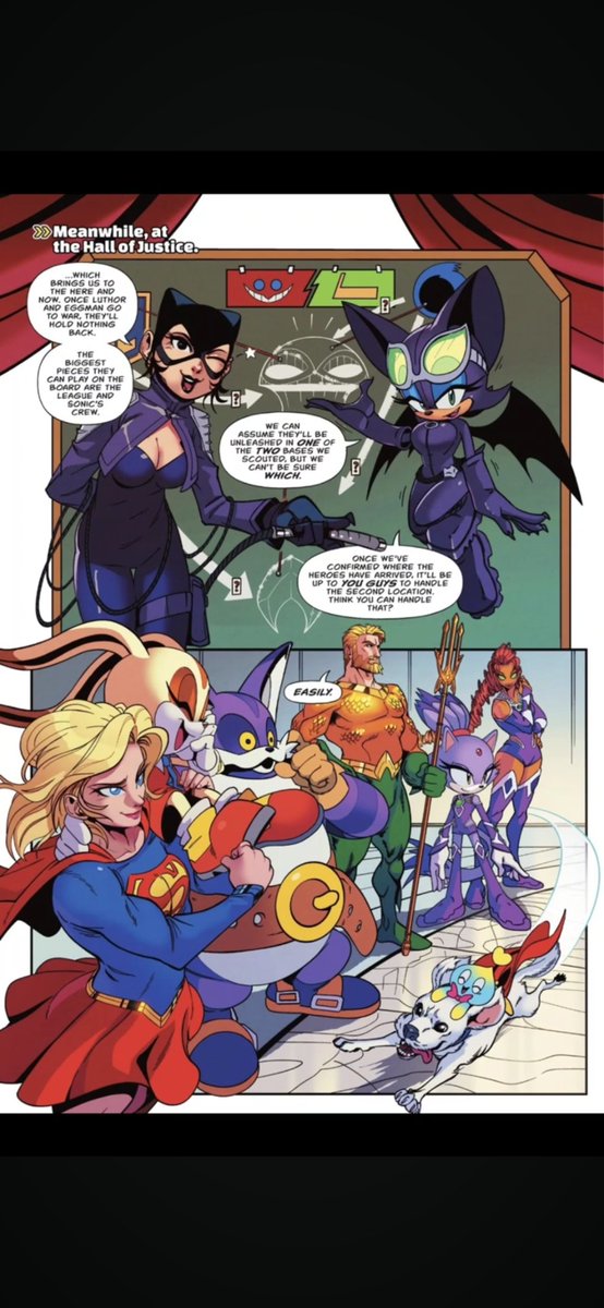 NamelessCode123's tweet photo. Sonic x dc issue 3
Rouge and Catwoman https://t.co/jMFcvlxmYH