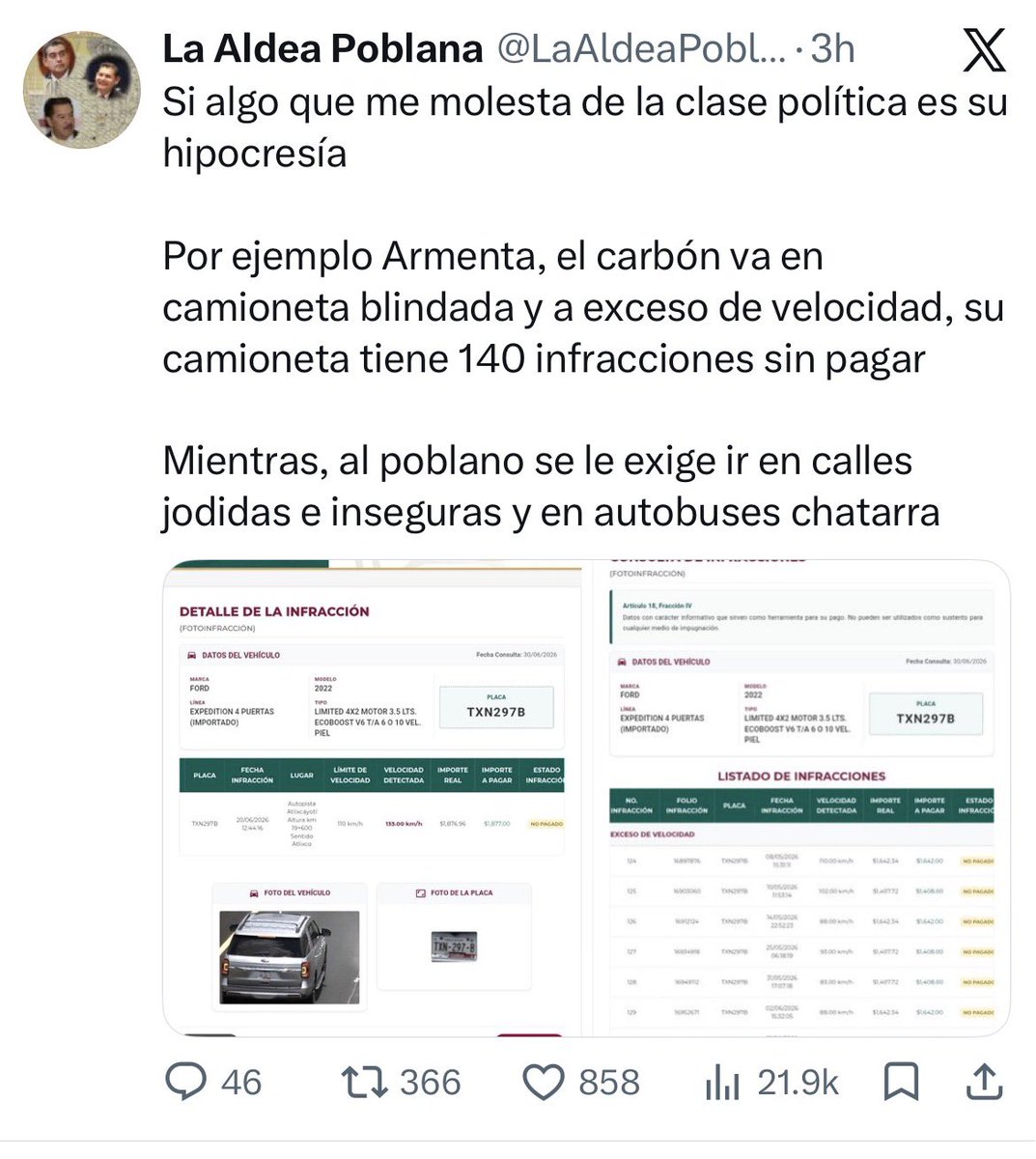 gizm89's tweet photo. @MTGobPue @silvia_tanus @Gob_Puebla @armentapuebla_ Por favor sus comentarios Sra. Tanus https://t.co/qnqSVkWE3R