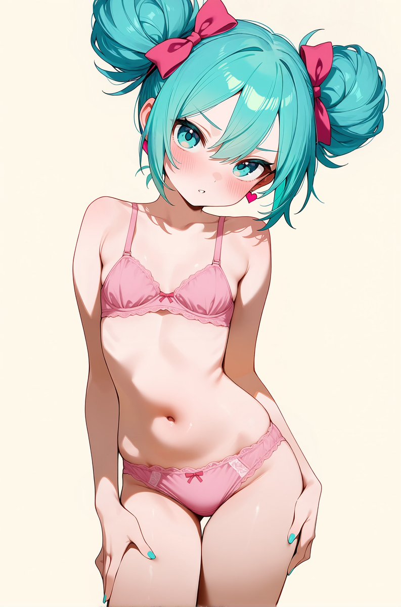 Crocnest's tweet photo. ピンクづくめのミクちゃん SFW Illustration. No nudity or suggestive intent #初音ミク https://t.co/kbTVgpcC3u
