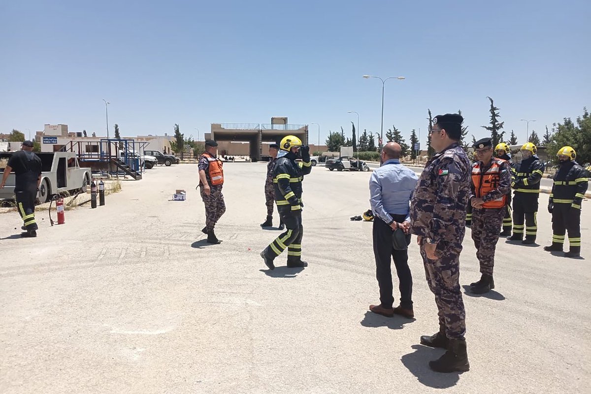 ICDO_org's tweet photo. The Basic Firefighting Course for firefighters of the Al-Aqsa Mosque compound was successfully completed at the Jordanian International Civil Protection Center, with a graduation ceremony held on 25 June.

Conducted from 14 to 25 June, the programme combined theoretical instruction with practical exercises to strengthen participants’ operational capabilities and preparedness for fire emergencies at one of the world’s most significant religious and historical sites.

The training reflects the continued commitment of the Jordanian International Civil Protection Center and the ICDO to strengthening professional capacities and supporting the protection of human life and cultural heritage through high-quality international training.

#ICDO #Jordan #CivilProtection #Firefighting #CapacityBuilding
