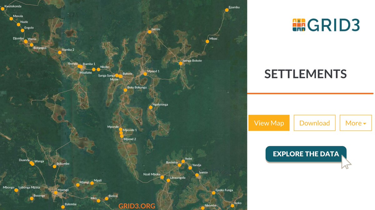 grid3global's tweet photo. Settlement data help make sure no community is overlooked. Budget allocations, bednet distributions, natural disaster response – these and so many other interventions rely on settlement maps. 

Explore our latest data:

NGA https://t.co/87IO649BnA
DRC  https://t.co/1Wx8D5syUo https://t.co/YMPC2PdbhO