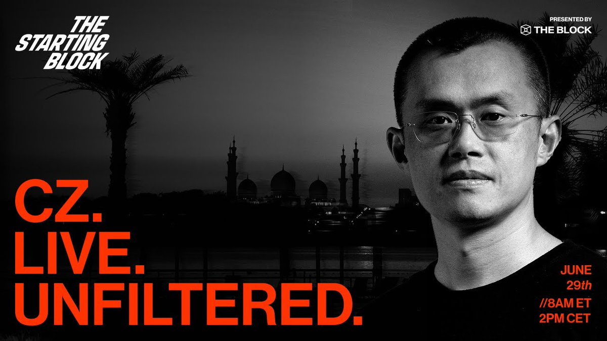 martelloio's tweet photo. The Starting Block - Live with CZ in Abu Dhabi | TheBlock | 78 Mins

"To have freedom of money, we need freedom of speech."

Summary &amp; Analytics: https://t.co/19wRk4xDhU https://t.co/ytNOmyRkPg