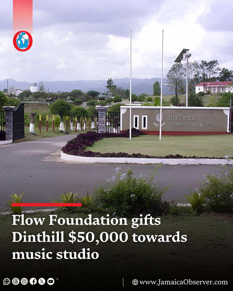 JamaicaObserver's tweet photo. Students at Dinthill Technical High School in St Catherine are one step closer to having a music studio after the Flow Foundation donated $50,000 towards the initiative, a contribution school leaders say will strengthen music education while creating opportunities for the wider Linstead community.

https://t.co/6gmpN8GZ0a