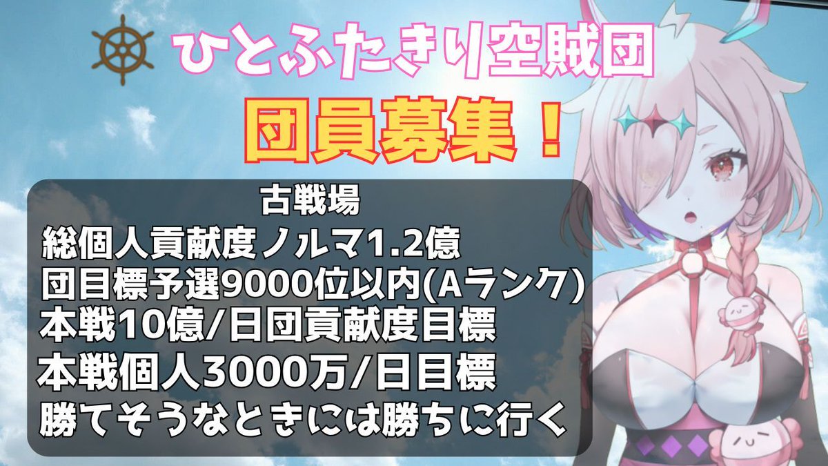 hitohutakiri's tweet photo. 前から騎空団入りたいって言ってた方どなただっけぇ
4枠あいたんだよ… https://t.co/LoyzUaXzJr