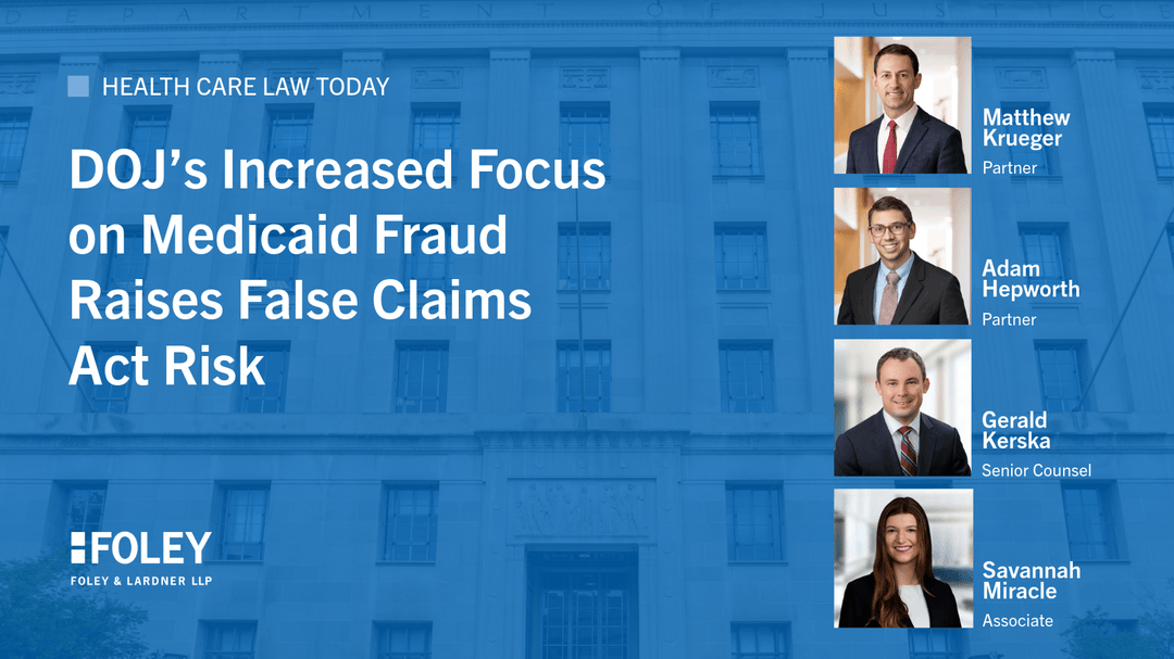 robert_hosay's tweet photo. Medicaid participants should be prepared for increased scrutiny.

With new federal initiatives targeting fraud, waste, and abuse, enforcement activity is likely to rise across audits, investigations, and False Claims Act litigation. In their latest article, my colleagues… https://t.co/TOiC3ehcri