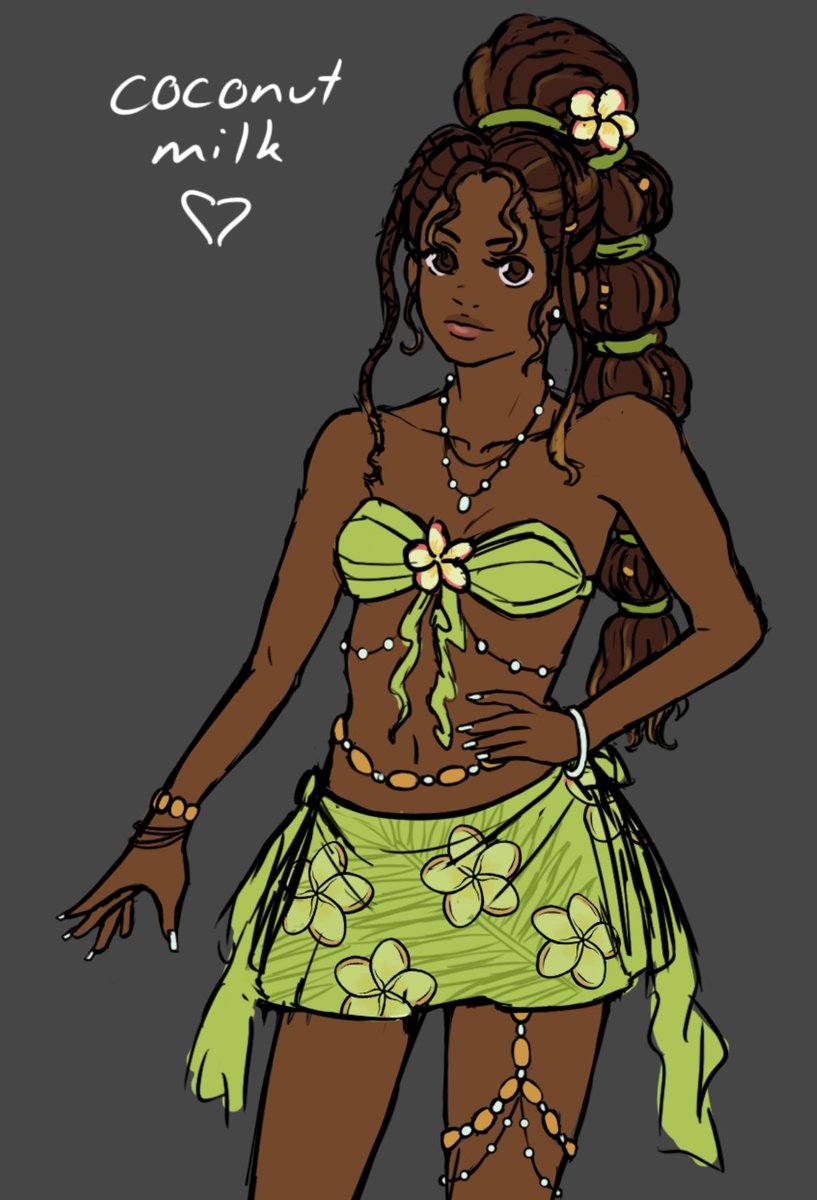 cagetheocean's tweet photo. new milk girl ~ Coconut Milk wip 🥥 https://t.co/ziFhzfB7HI