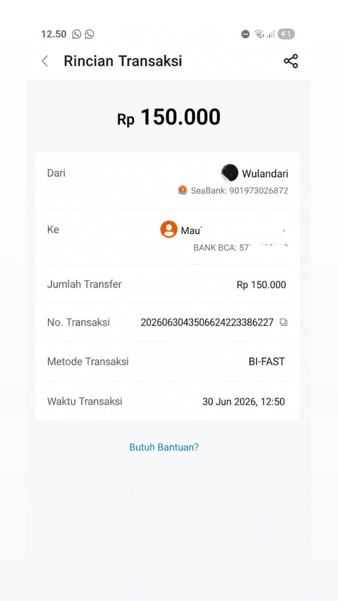 blusesbeauty's tweet photo. ⚠️ SCAMMER ⚠️ 
jgn ada mau kalo si WULANDARI +62 895-3218-20209 @sniftypaii_ minjem duit bayarnya pake bukti TF palsu trs ngeditnya ga pinter wkwkwkwkw🫢🫢  ketawa bgt guee segapunya duit itu hidup loo Wulan??????? pantes banyak utang sampe ngetwt #jualperawan #pinpri #dapin https://t.co/IRl69kSWfa