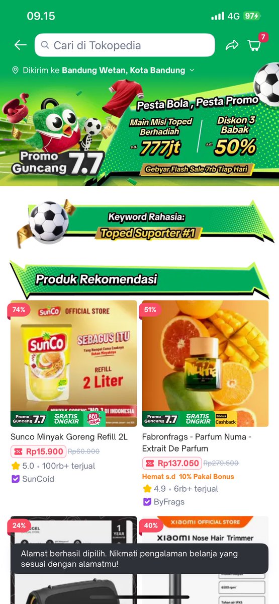 FSuryadiwana's tweet photo. @tokopedia Toped supporter #1  ⚽️💚❇️ https://t.co/G8EgAUYEQJ
