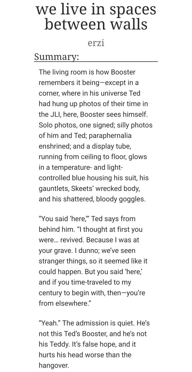 squaredsea's tweet photo. and now a #boostle where booster gets stuck in a universe where ted is alive and he's dead and it's 16.8k bc i am insane https://t.co/43GDpTkDHe https://t.co/KRXBWXtpcW