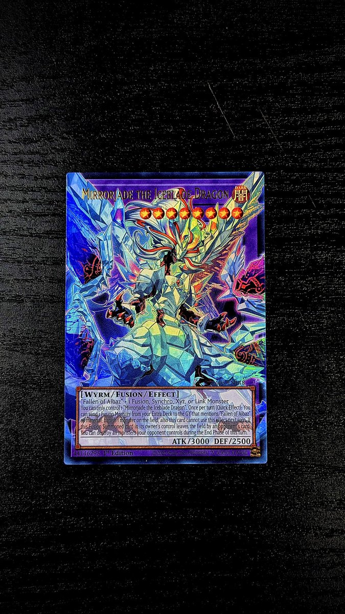 Manjomesan_da's tweet photo. Mirrorjade The Iceblade Dragon
#yugioh #遊戯王 #yugiohcards #yugiohtcg #ygo https://t.co/TjJEqBqOvO