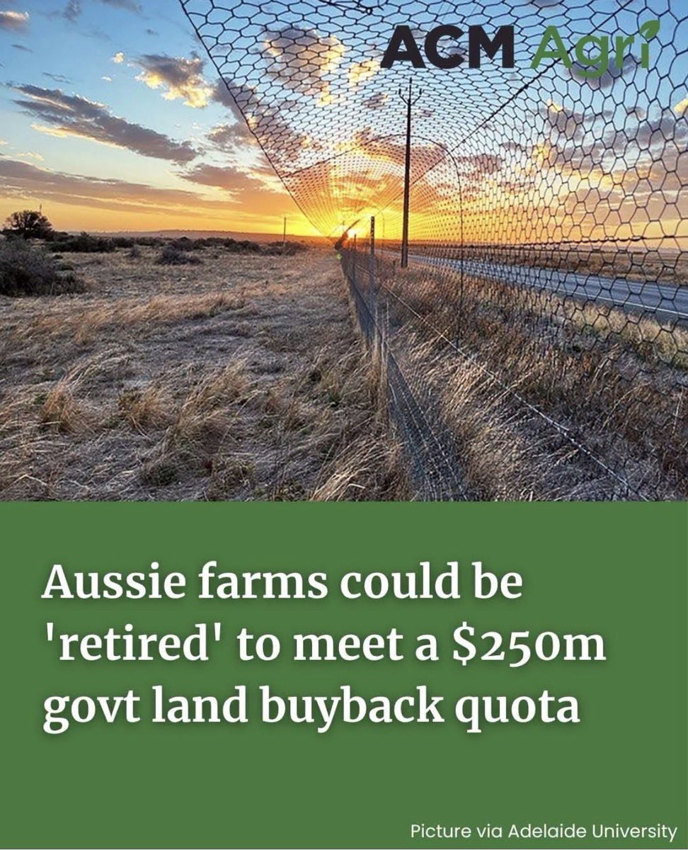 TruthFairy131's tweet photo. It’s just a ‘Conspiracy Theory’

The federal government has launched its controversial plan to buy back hundreds of millions of acres of private property/ Farm Land to lock up almost a third of the nation's land within four years.

No, you won’t have a choice.

No Farms, No Food.

Bolshevik Revolution 2.0.