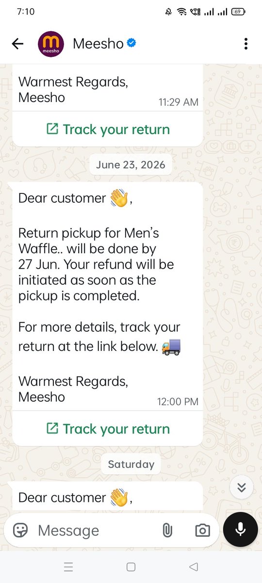 PrerakPatel90's tweet photo. @Meesho_Official Hi there..ive been using ur app frm a long time..bt really disappointed ith this order..i had size fit issue n initiated a return a month ago..it keeps postponing every week..pls take some action..@meesho_support https://t.co/y4v5ZQBGeo