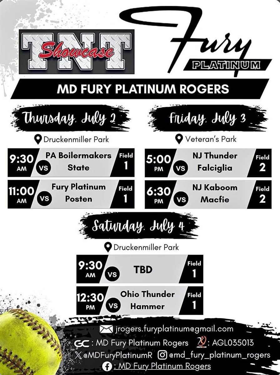 ellawagoner2028's tweet photo. Looking forward to another softball packed weekend with my girls @MDFuryPlatinumR. Come out and see us at the TNT Showcase @TNTTournaments in Quarkerstown, PA.
#classof2028
#putinthework
#rule1havefun
@CoastRecruits
@eastcoast_sb
@MDFuryPlatinum
@DiamondAddicts
@SBRRetweets https://t.co/yeLvlOGoB9