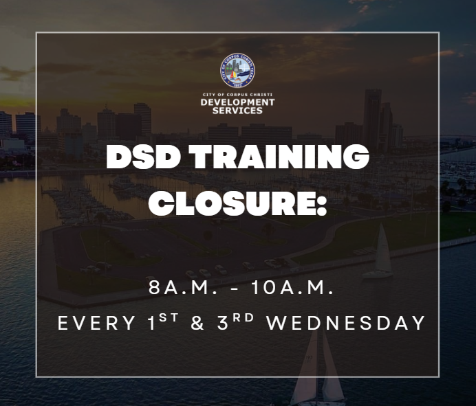 DevServicesCC's tweet photo. Development Services will be closed on Wednesday, July 1st, 2026, from 8:00 a.m. to 10:00 a.m. for our scheduled Training Wednesday. Thank you for your patience as we work to enhance our services. https://t.co/0ZWowFG9NO