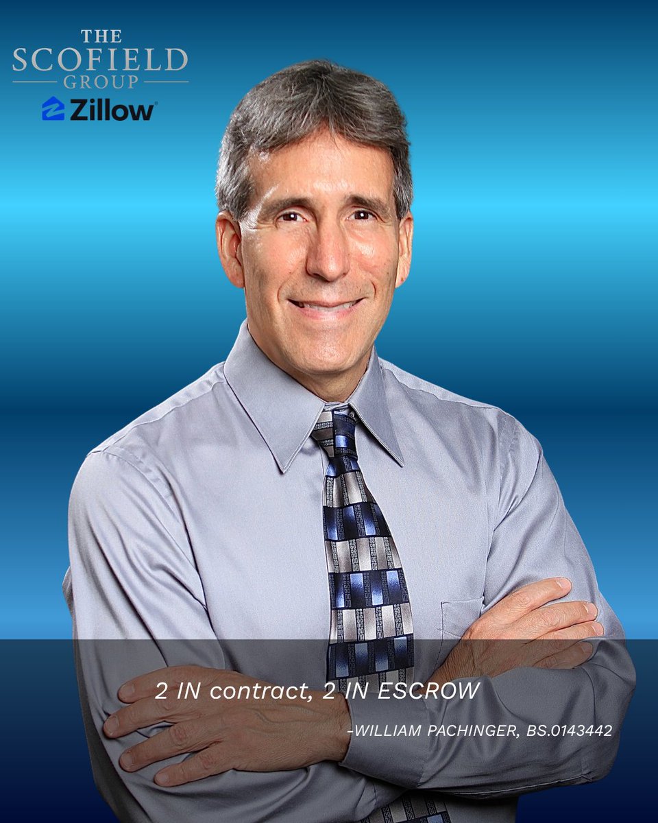 scofieldgroup's tweet photo. How does production actually look? William Pachinger just answered — 2 new, 2 in escrow @ScofieldGroup (6/29/2026). https://t.co/5Kp4DTJI4h https://t.co/VVYVbE2Y2I