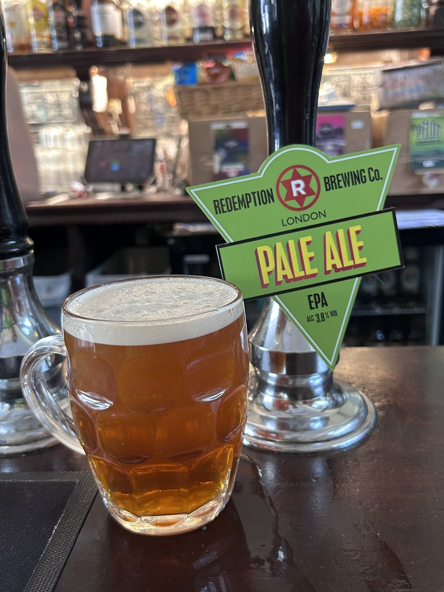 PubsSaving's tweet photo. Lovely to see Redemption Pale Ale on cask at The Queens Head Acton Street, Kings Cross! ❤️🍺 #Kingscross #bestpubs #cask https://t.co/VPmTq1jfLz