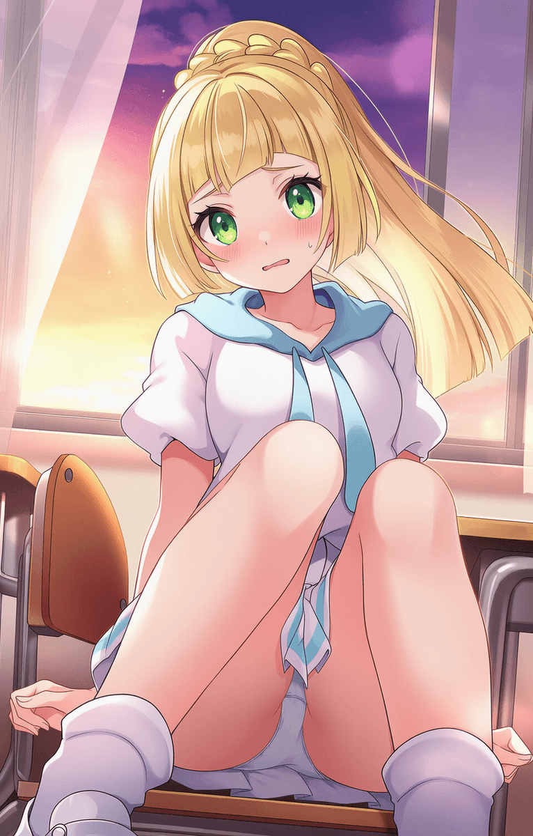 maimai_ai9's tweet photo. 教室でのひととき

#リーリエ / Lillie / #pokemon https://t.co/xXHrDzPpXN