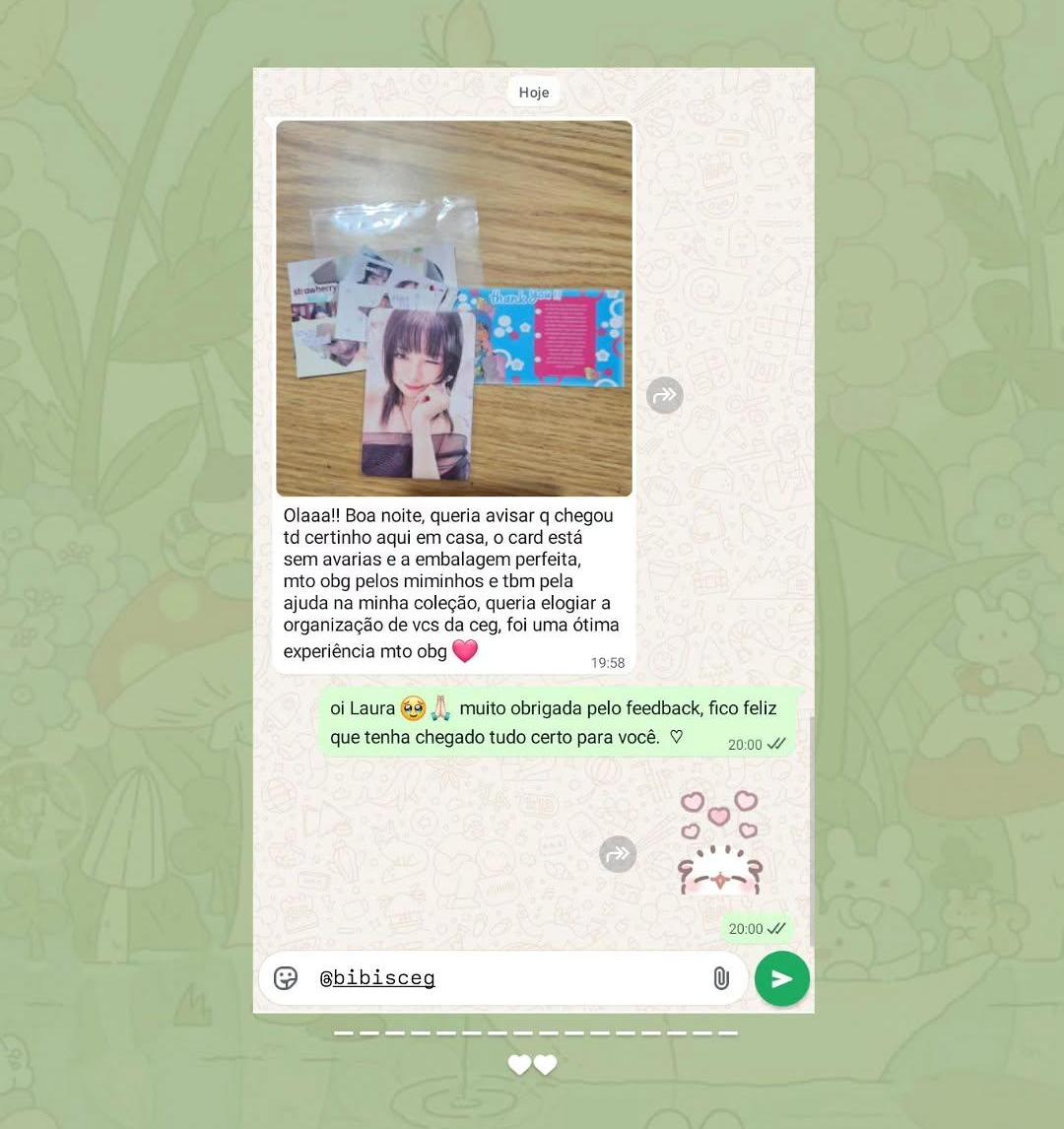 bibisceg's tweet photo. 08 .. ♥︎
#bibiscegfeedback . ♡ https://t.co/g6ERL7MDXY