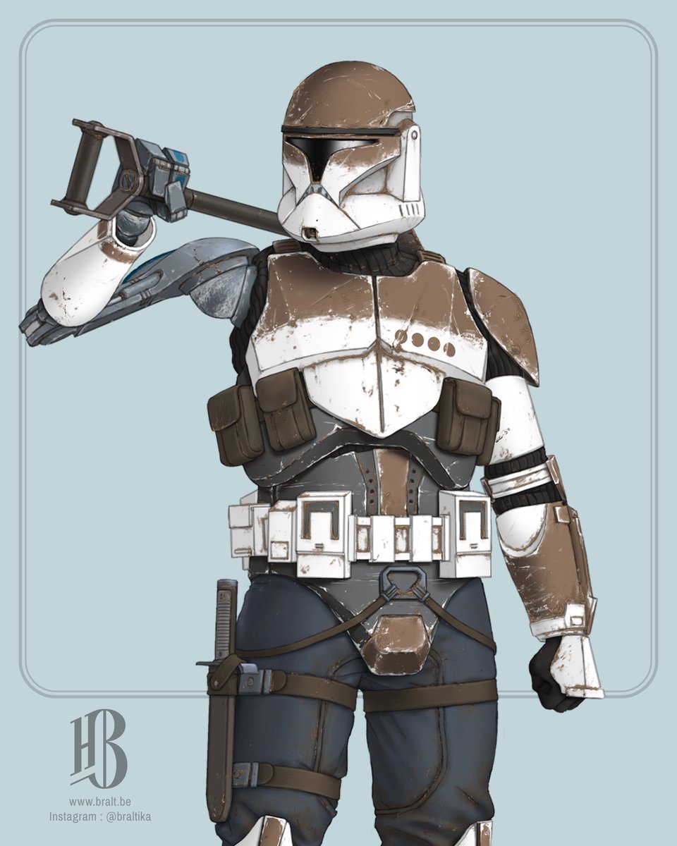 WhoKneeDavid's tweet photo. Boy do I love Clone OC’s who also hate AI 

Would be great if fellow creators shared their Clanker hating Clones below 

(Art of my boy by Braltika and Jake Bartok) https://t.co/g3kbMStrL4