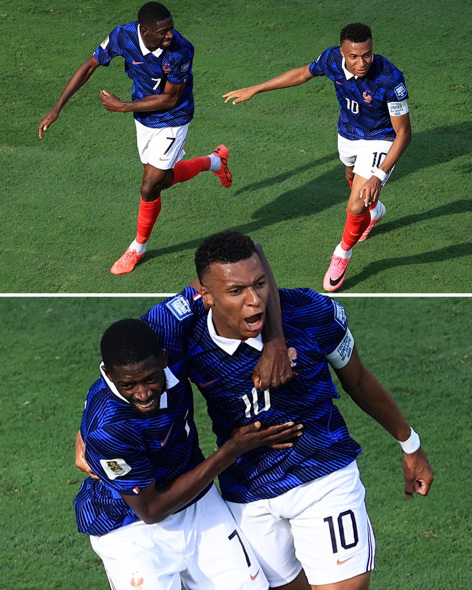 ESPNInsights's tweet photo. Ousmane Dembélé and Kylian Mbappé have now assisted each other six times at the World Cup 🤝

That's the most of any duo in the last 60 years 🇫🇷 https://t.co/UkjY498njW