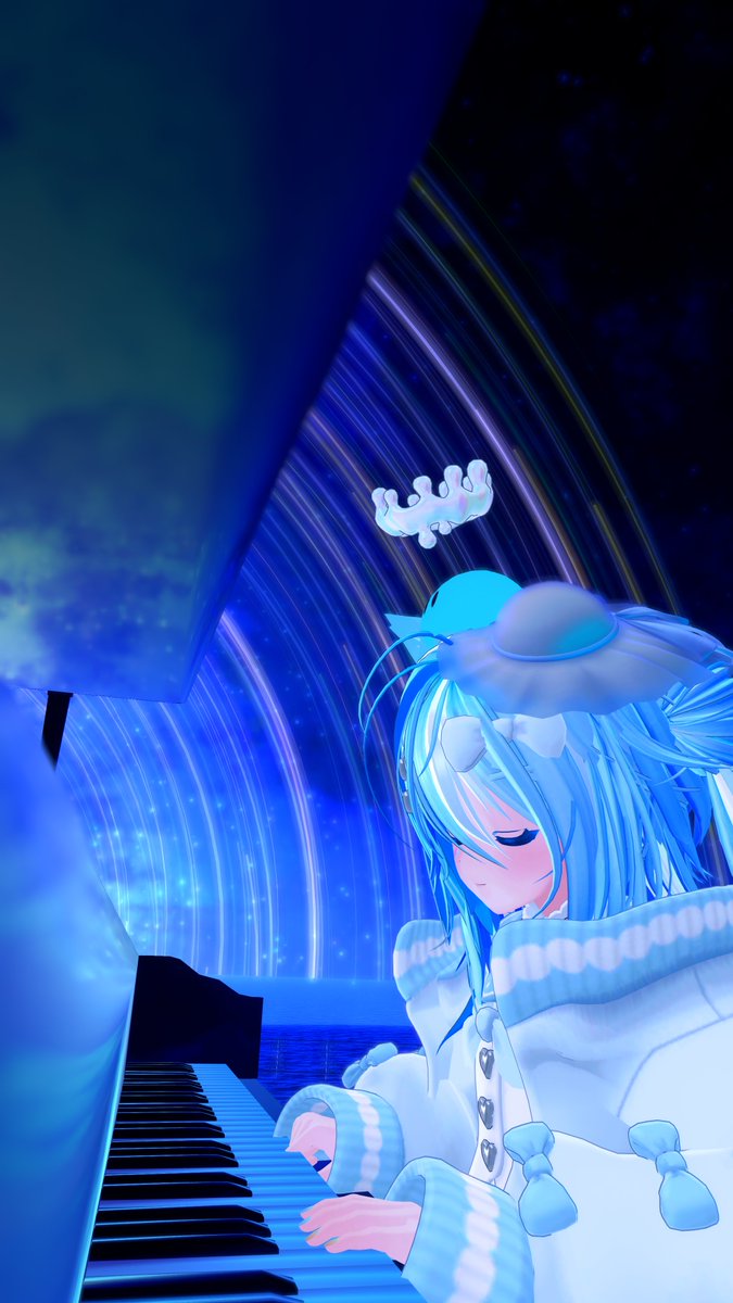 Sakuya3582's tweet photo. おはプカ～！
「この旋律はなんだろう・・」
#MilkRe3D https://t.co/9M2aGRE55B