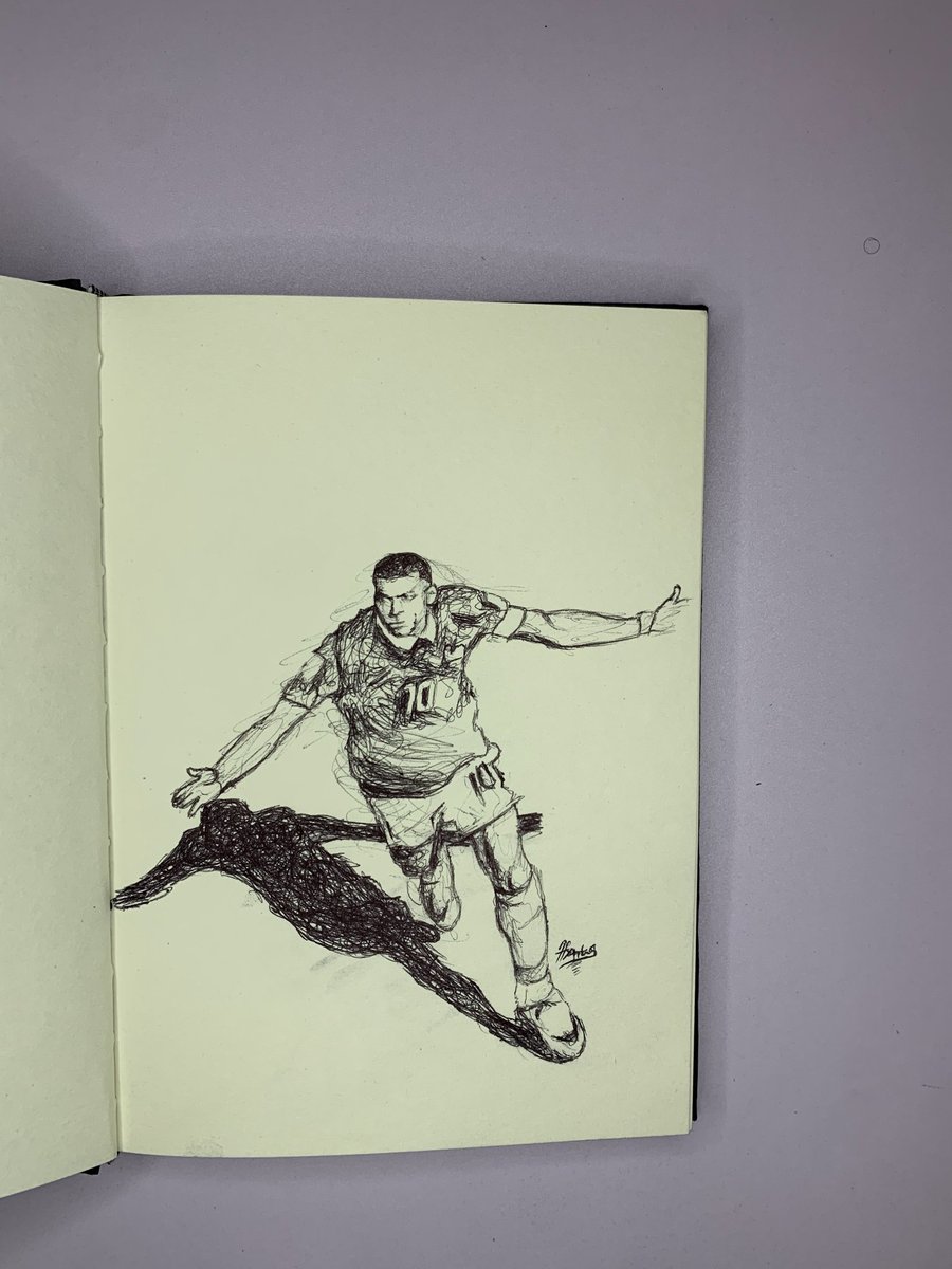 real_Ifyarts's tweet photo. @FabrizioRomano My scribble art of Mbappe https://t.co/gXxBqFSE3t