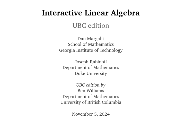 Riazi_Cafe_en's tweet photo. "Interactive Linear Algebra" (UBC Edition)  https://t.co/RK26jpdmFL https://t.co/mVChBGO8QP