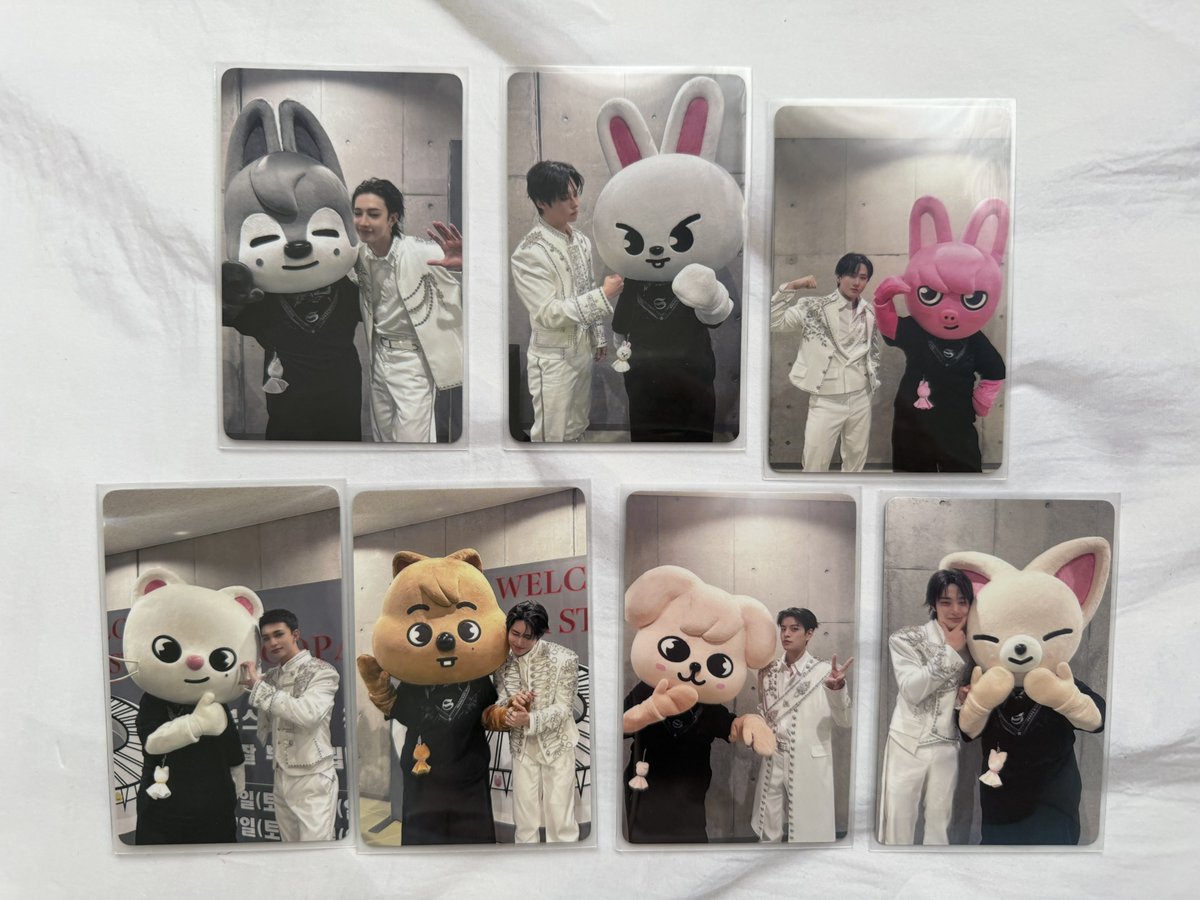 raniko_6's tweet photo. Stray Kids スキズ dominATE エコパ 店舗特典 トレカ タワレコ  HMV ソニミュ

譲：楽天まとめ買い(両面)
🐺、🐰、🐖🐇、🥟、🐿️、🐶、🦊

求：未所持🐥(🩷マーク＞マークなし)

まとめ買い特典の為、1(当方):2でお願いします
郵送交換📮
お気軽にお声がけください！ https://t.co/8H9fOs4q9K