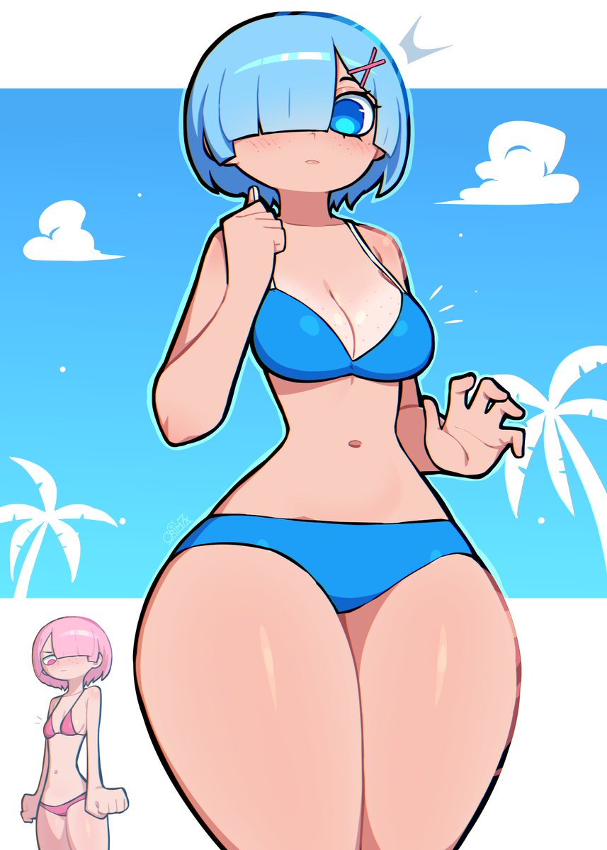 crim7x's tweet photo. Bikini Rem 🩵 https://t.co/rk9AyvwCbd