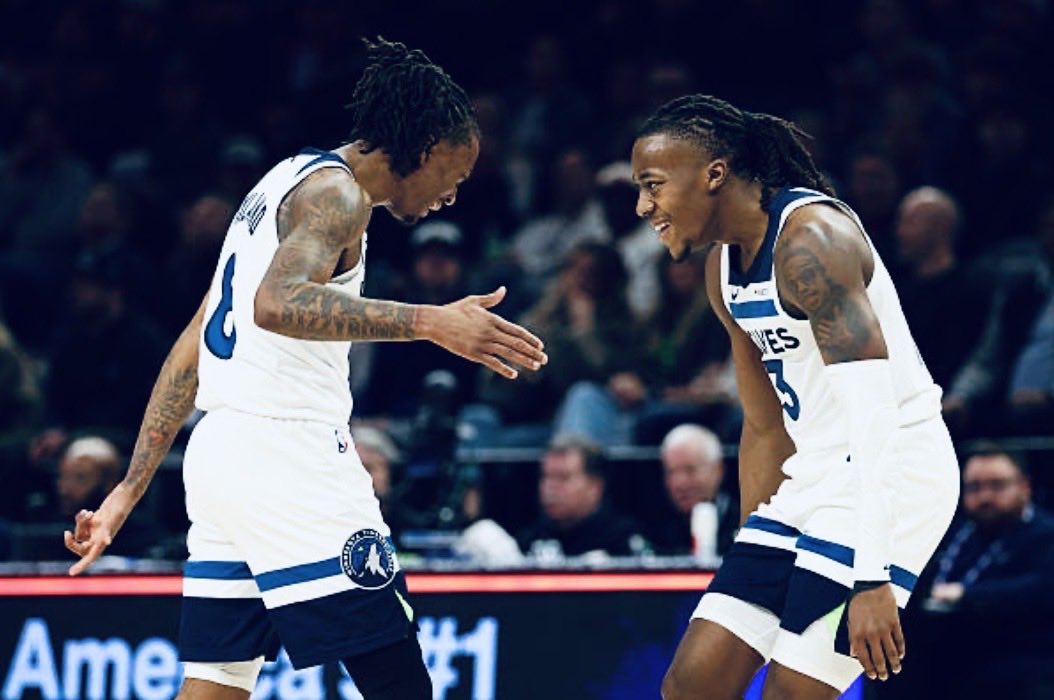 WolvesBackNBA's tweet photo. Twin Turbos will be back as the Wolves bench backcourt 🔥💨💨 https://t.co/eORdV2jn5L