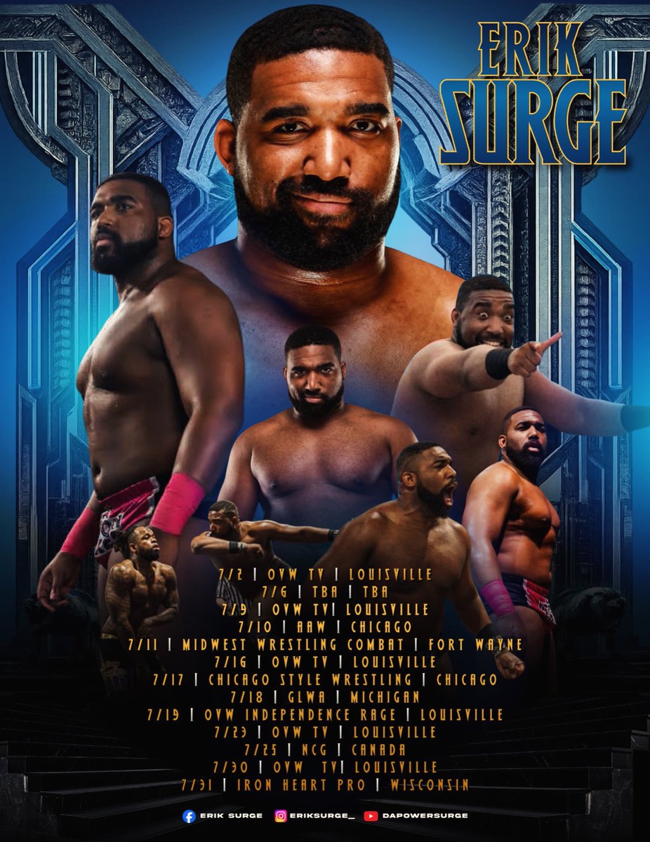 _ErikSurge_'s tweet photo. 🧨 JULY TOUR DATES 🧨 

“In times of crisis, the wise build bridges, while the foolish build barriers. The world is changing. Soon there will only be the conquered and the conquerors.”

📷 Mouse's Wrestling Adventures Speedy Photo, LLC

#wwe #ovw #tnawrestling #prowrestling https://t.co/3Le31LmC4P