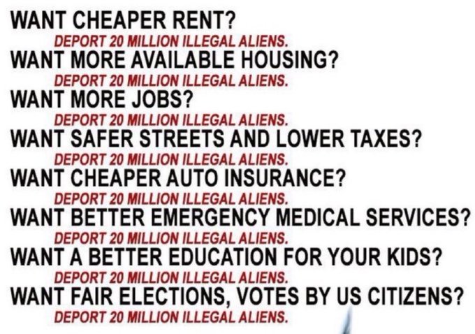 1millersj's tweet photo. @DemocraticWins Trump didn't let 10-20 million illegal aliens into our country and lied about it for 3years saying the border was secured while millions of illegal aliens poured across our borders. The math governor is simple. Cry all you want, but Iran can not have a nuclear weapon. https://t.co/4hSocnN1bB